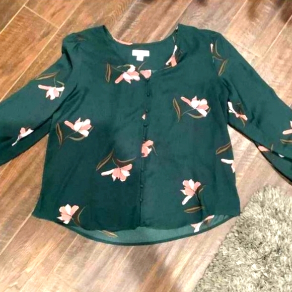 Floral Ava&Viv blouse Size 0X - Picture 7 of 7